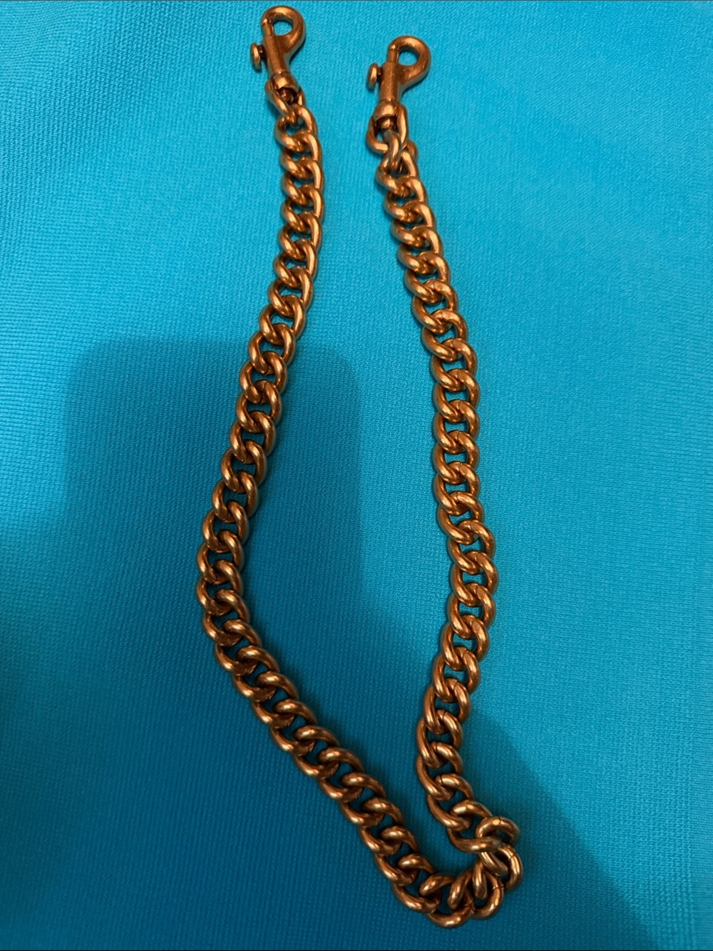 COACH BRASS Gold-Tone Chain STRAP- Women Accessories